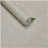 papel pintado moderno de formas orgánicas crema claro