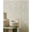 Modern Organic Shapes Wallpaper Light Cream · Eijffinger Calm Crafted 363217