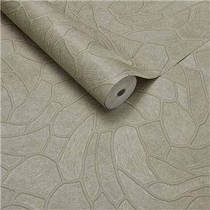 Papier peint effet pierre gris clair