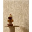Moderne Organische Formen Tapete Sandbeige · Eijffinger Calm Crafted 363219