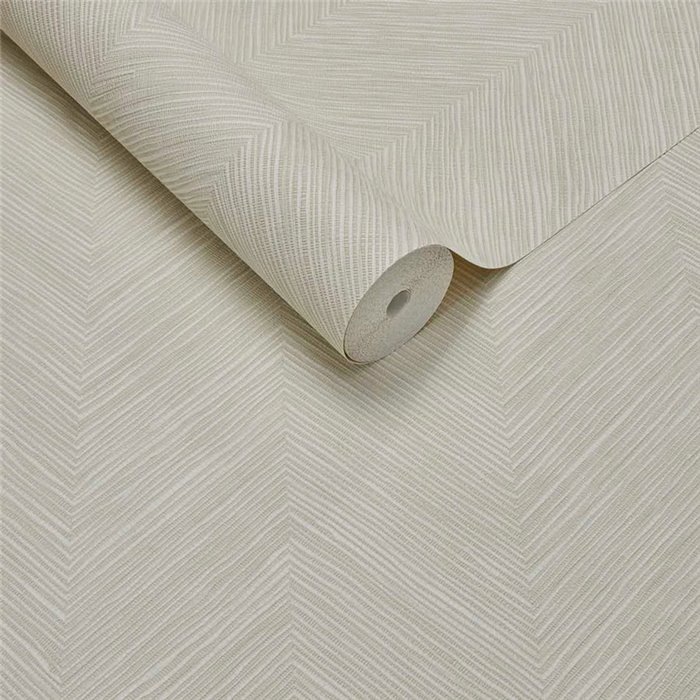 Tapete Geometrisch Fischgrätmuster Gebrochenweiß · Eijffinger Calm Crafted 363230