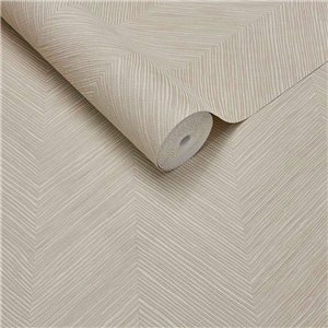 Tapete Feine Linien Zigzag Hellbeige