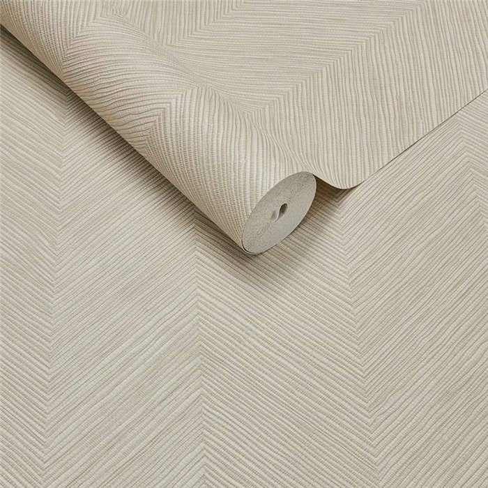 Tapete Zickzack Cremeweiß · Eijffinger Calm Crafted 363232