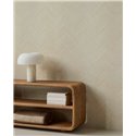 Papel pintado de espiga de lineas finas blanco crema · Eijffinger Calm Crafted 363233