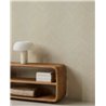 Papel pintado de espiga de lineas finas blanco crema · Eijffinger Calm Crafted 363233