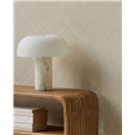 Wallpaper Fine Line Chevron Cream White · Eijffinger Calm Crafted 363233