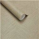 Wallpaper Geometric Herringbone Pattern Sand Beige · Eijffinger Calm Crafted 363236