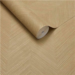 Papier peint moderne à motif chevron beige sable