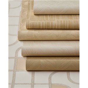 Wallpaper Modern Geometric Chevron Pattern Sand Beige 2