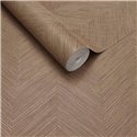 Wallpaper Geometric Chevron in Earth Brown · Eijffinger Calm Crafted 363240