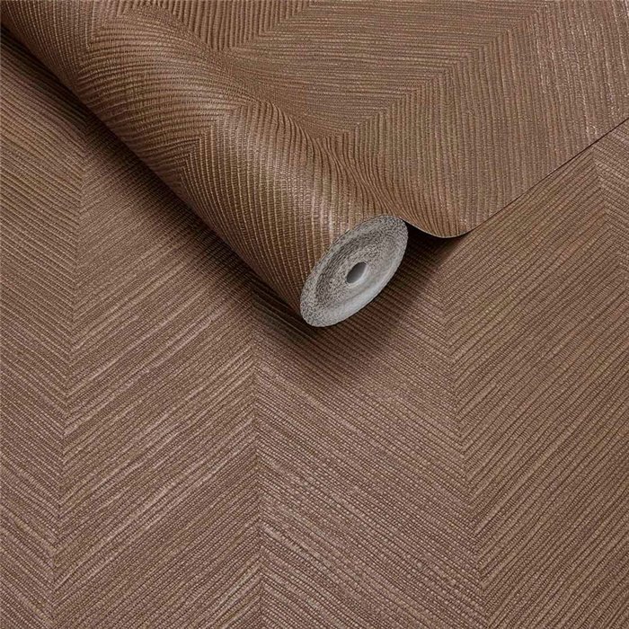 Papel pintado diseño de espiga marrón cobrizo · Eijffinger Calm Crafted 363241