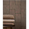 Tapete Geometrische Streifen in Dunkelbraun · Eijffinger Calm Crafted 363250