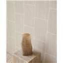Papier peint moderne géométrique blanc cassé · Eijffinger Calm Crafted 363252
