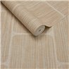 Papel pintado moderno geométrico efecto textil beige arena