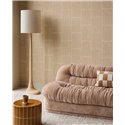 Wallpaper Modern Geometric Textile Effect Sand Beige · Eijffinger Calm Crafted 363253