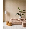 Wallpaper Modern Geometric Textile Effect Sand Beige · Eijffinger Calm Crafted 363253