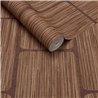 Wallpaper Textile Effect Geometric Brown and Beige