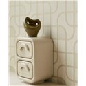 Tapete Modern Geometrisches Kurvenmuster Creme Und Gold · Eijffinger Calm Crafted 363262