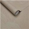 Tapete mit Wellenmuster in zartem Beige