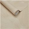 Papier peint minimaliste lignes courbes blanc crème
