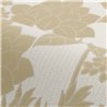 Papier peint botanique de feuilles beige et blanc · Casamance Tressora 76900100