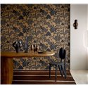 Botanical Black and Gold Trees and Leaves Wallpaper · Casamance Tressora 76900508
