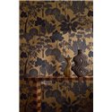 Botanische Tapete Schwarz und Gold Bäume und Blätter · Casamance Tressora 76900508