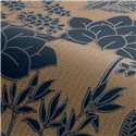 Papier peint botanique arbres et feuilles noir et doré · Casamance Tressora 76900508