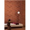 Wallpaper Botanical Floral and Leaf Orange and Brown · Casamance Tressora 76900814