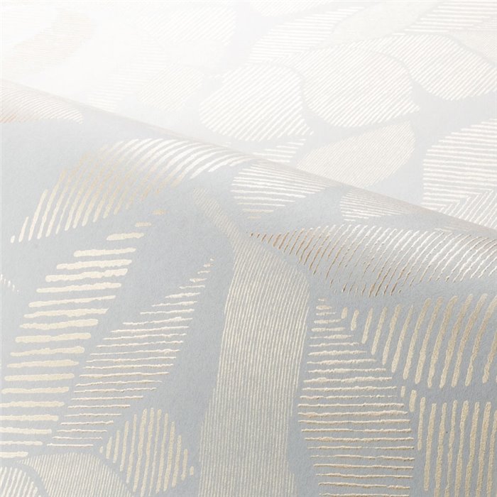 Wallpaper of Botanical Leaves White and Gold · Casamance Tressora 76910916