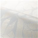 Tapete mit Botanischen Blättern Weiß und Gold · Casamance Tressora 76910916