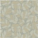 Leaf Wallpaper in Grey-Green and Beige · Casamance Tressora 76911120