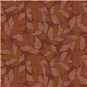 Tapete mit Blättermuster in Terrakotta und Orange · Casamance Tressora 76911222