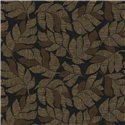 Papel pintado de hojas botánicas negro y dorado · Casamance Tressora 76911324