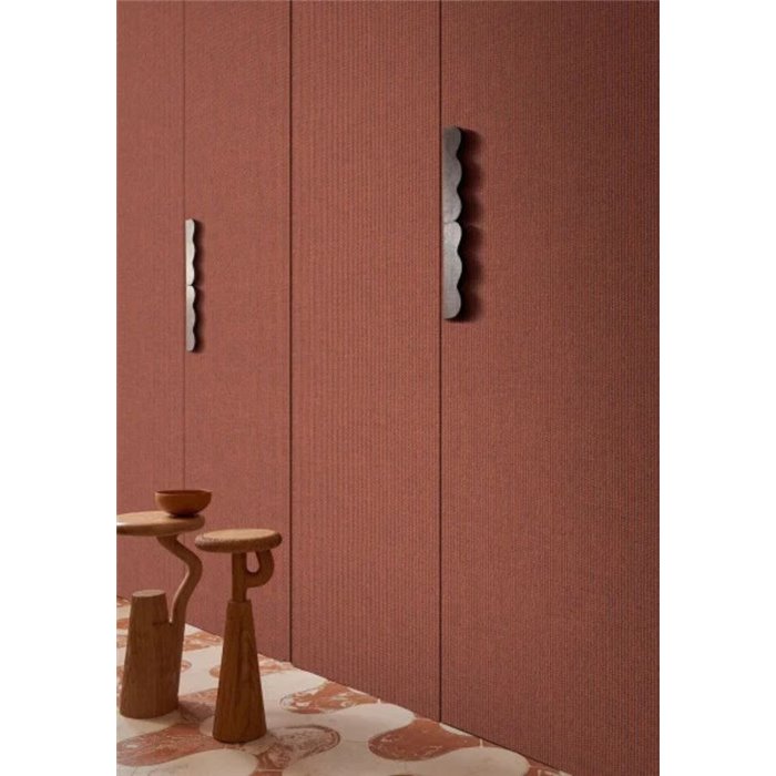 Papel pintado imitación rafia naranja terracota · Casamance Tressora 76922344
