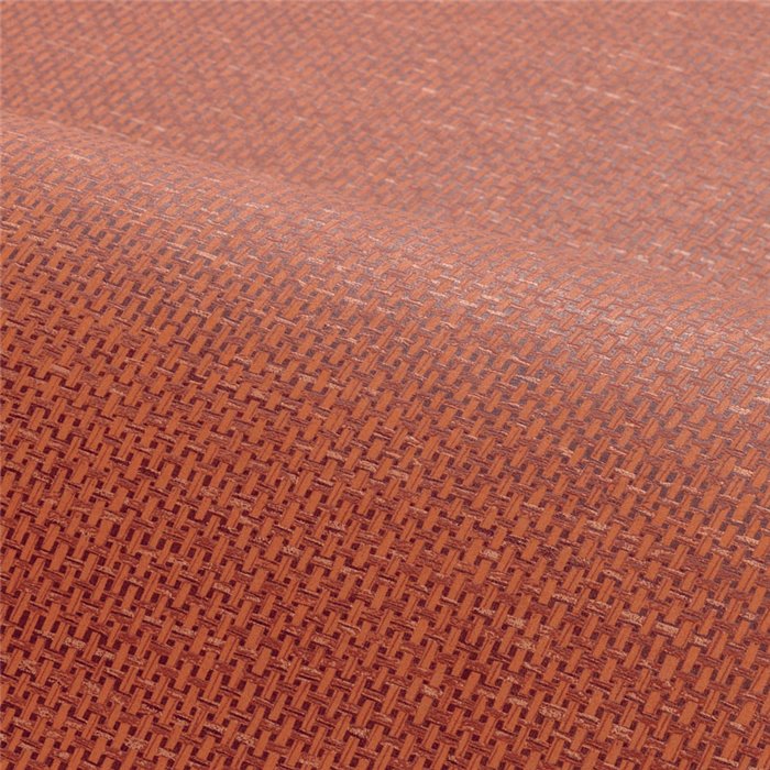 Papier peint effet raphia orange brûlé · Casamance Tressora 76922344