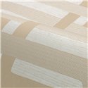Wallpaper Interlocking Geometric Pattern Light Beige · Casamance Tressora 76932854