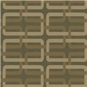 Wallpaper Geometric Interlocking Khaki Green and Beige · Casamance Tressora 76932956