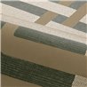 Wallpaper Geometric Interlocking Khaki Green and Beige · Casamance Tressora 76932956