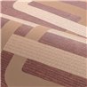 Papier peint géométrique à maillons marron · Casamance Tressora 76933058