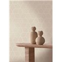 Papel pintado geométrico beige · Casamance Tressora 76943262