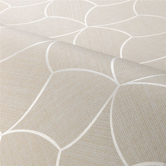 Geometric Wallpaper Beige · Casamance Tressora 76943262