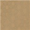 Papier peint géométrique effet textile camel et doré