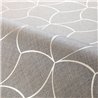 Papier peint effet textile géométrique beige et doré · Casamance Tressora 76943568