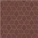 Geometric Wallpaper in Burgundy and Copper · Casamance Tressora 76943976