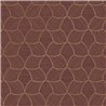 Geometric Wallpaper in Burgundy and Copper