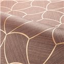 Papier peint géométrique bordeaux et cuivre · Casamance Tressora 76943976