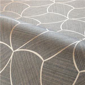 Tapete Geometrisch Textil-Effekt Braun und Gold 2