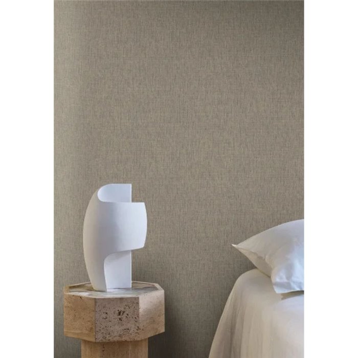 Papel pintado efecto textil marrón · Casamance Tressora 76954486