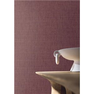 Papier peint uni effet textile violet foncé 2